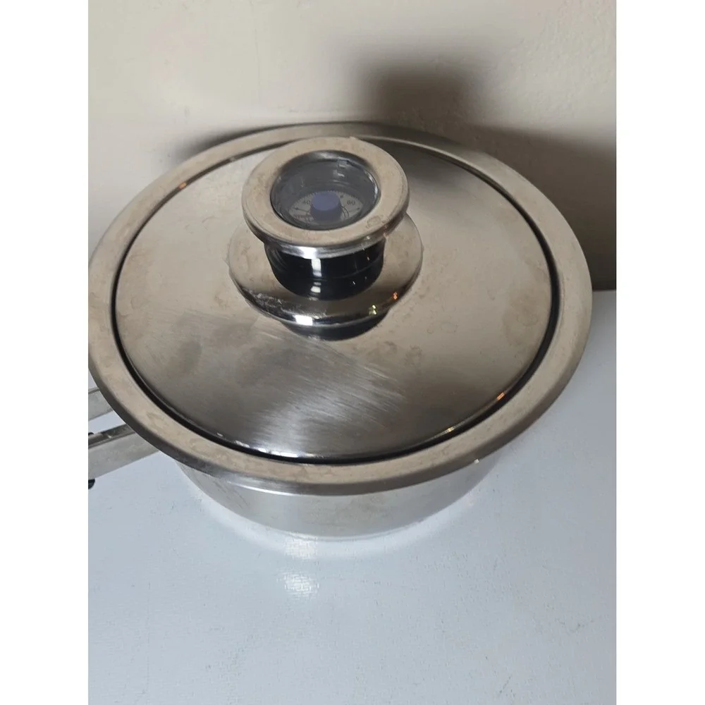 Nutri-Stahl Millennium XXIV E Pot T304S Surgical Stainless Steel TempAlert Lid
